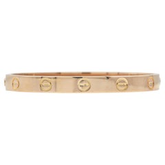 Cartier Love Bracelet 18K Rose Gold Size 16 Classic Model