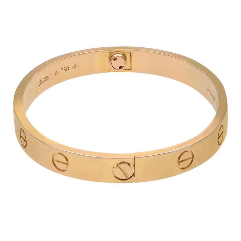 Cartier Love Bracelet 18k Rose Gold At 1stdibs