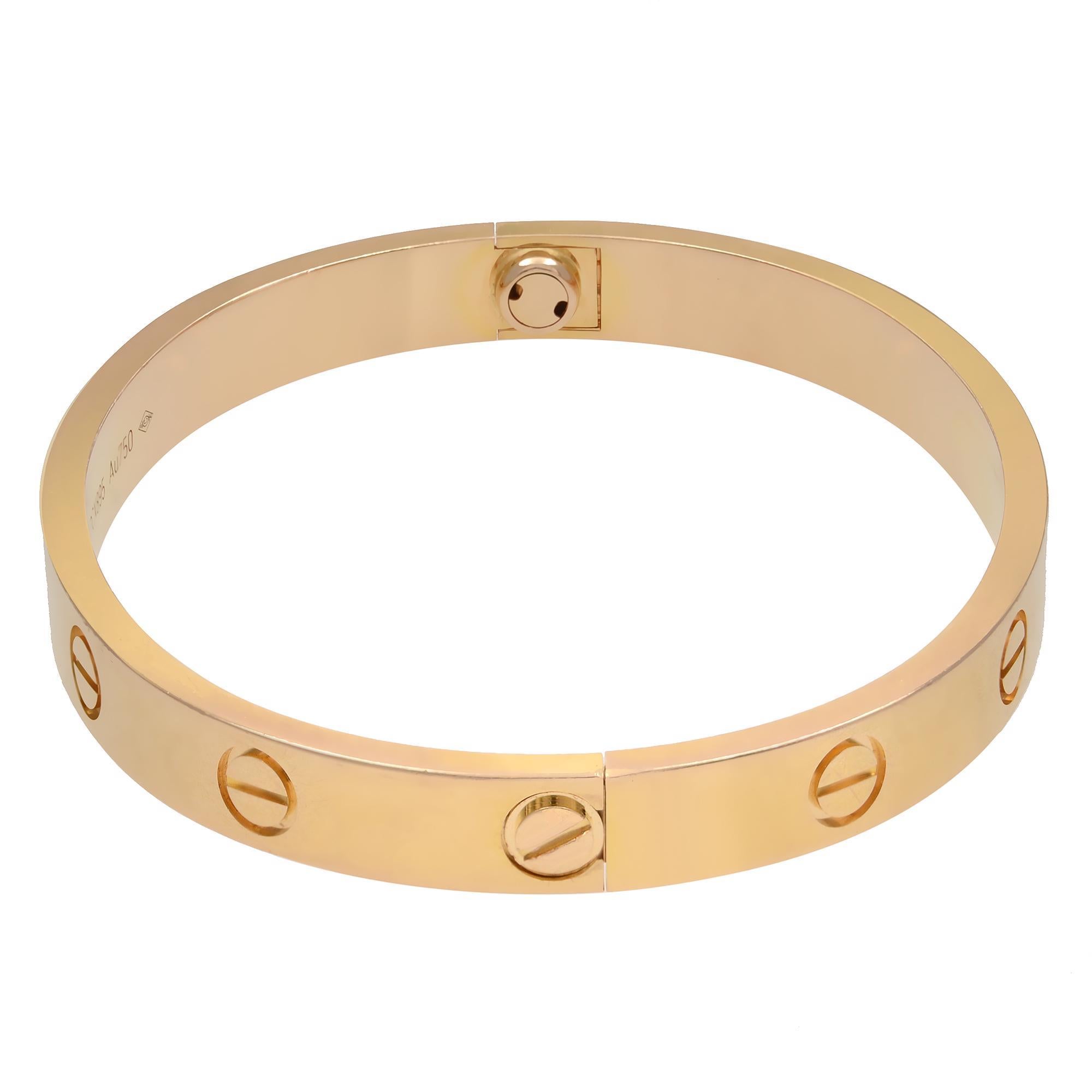 cartier inspired gold bangle