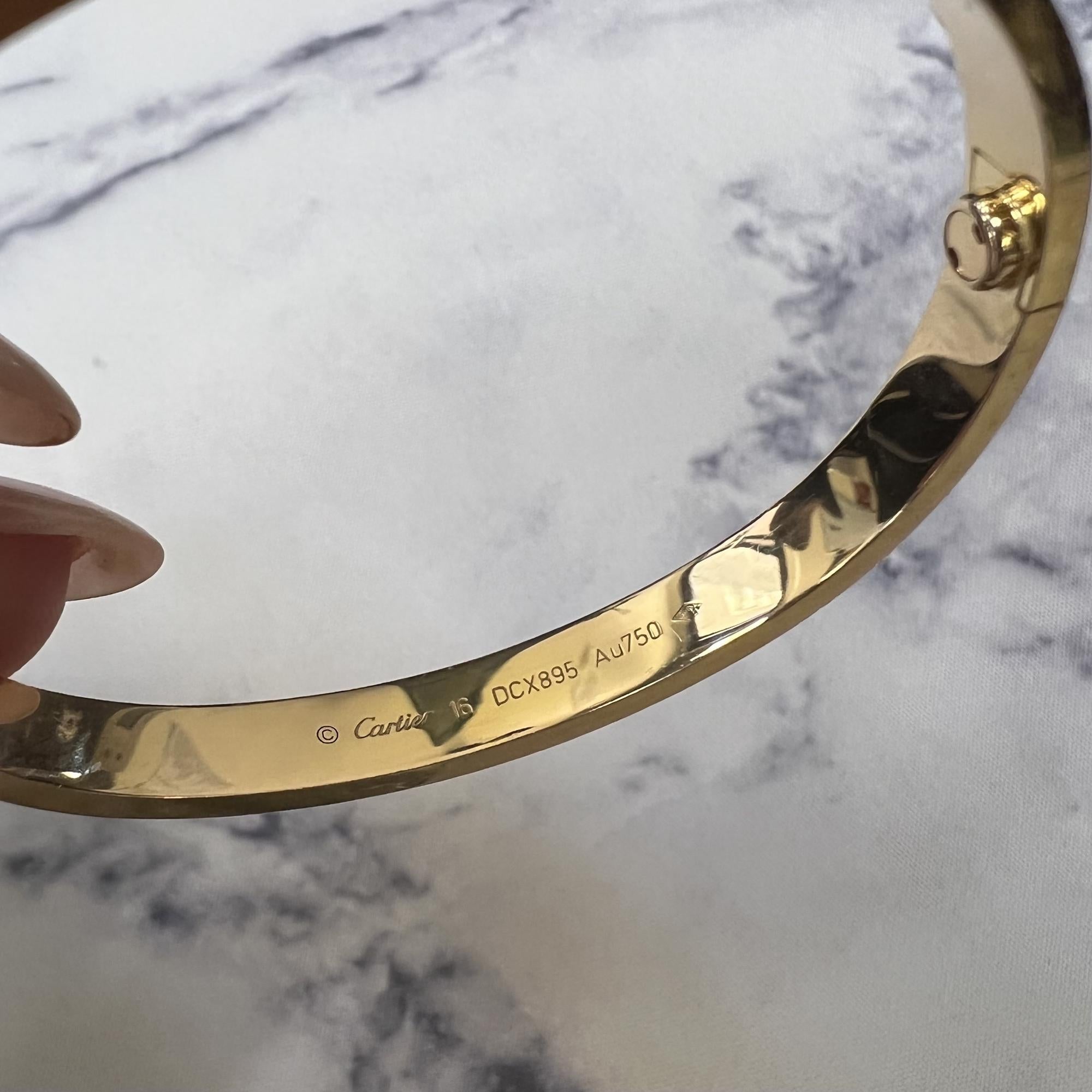 Cartier Love Bracelet 18K Rose Gold In Excellent Condition In New York, NY