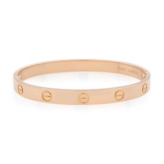 Cartier Love Bracelet 18K Rose Gold Size 17