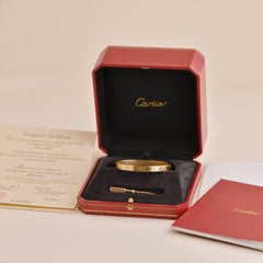 Cartier Love Bracelet 18K Rose Gold Size 17