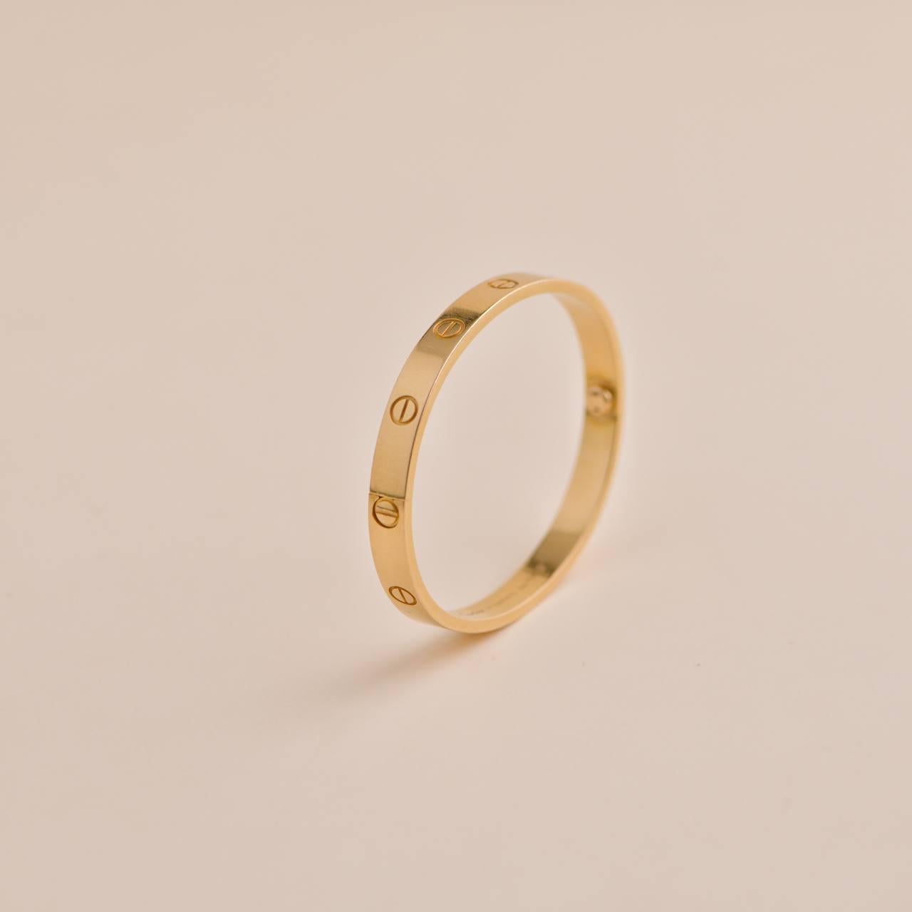 Cartier Love-Armband aus 18 Karat Roségold, Größe 17 für Damen oder Herren