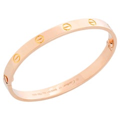 Cartier Liebesarmband 18k Rose Gold Größe 17