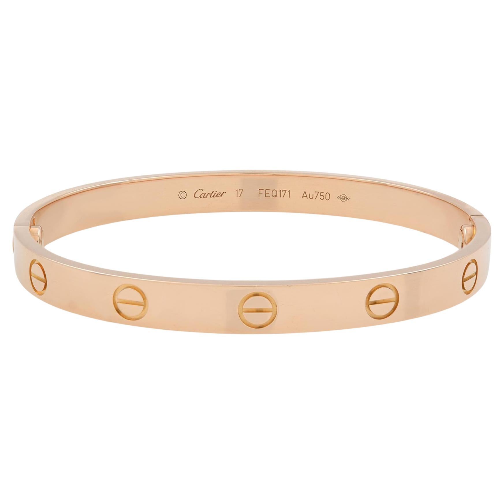 cartier love bracelet in rose gold