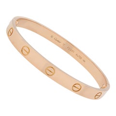 Cartier Love Bracelet 18k Rose Gold