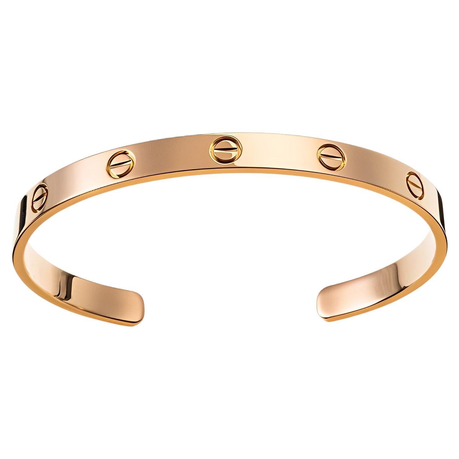 Cartier Love Bracelet 18k Rose Gold