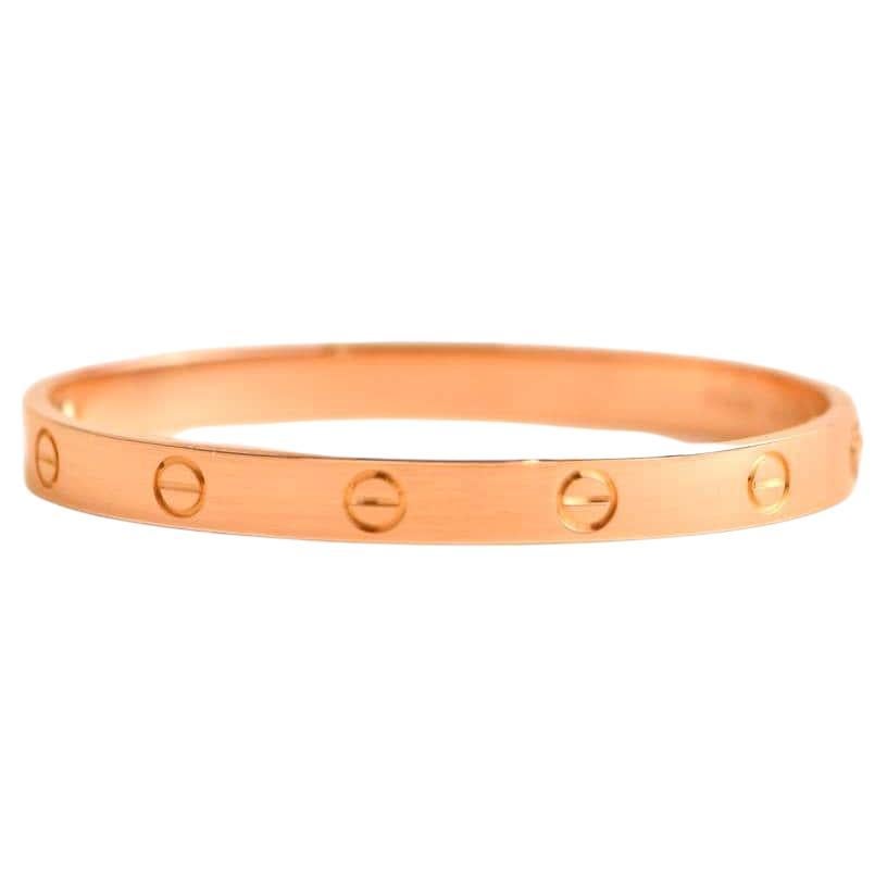 Cartier Love 4 Diamond 18k Rose Gold Bracelet Size 16 Pouch/Papers 2019 -  Jewels in Time