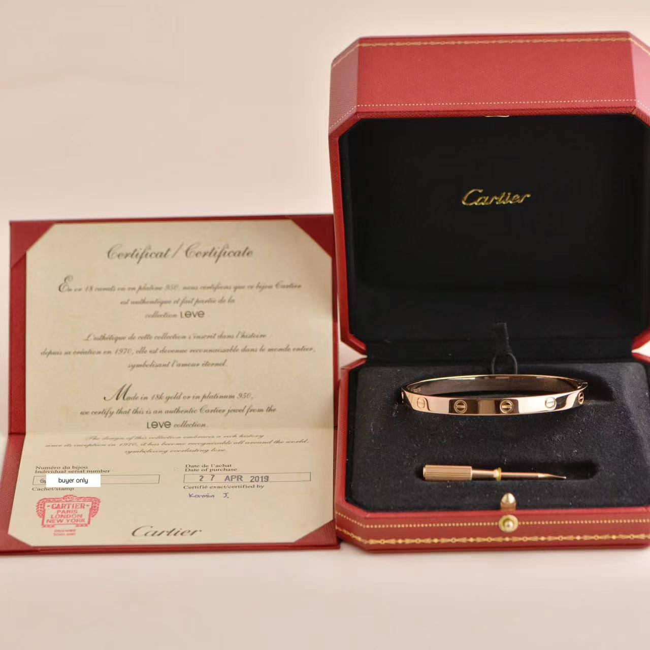 SKU	AT-2660
Comes With	Full Set (Box + Card)
Date	2019
RRP	£7,050 Incl. Taxes / $7,350 Excl. Taxes / €7,950 Incl. Taxes
Model	B6035617
Serial Number	GL****
Size  	19 
Metal	18k Rose Gold
Weight	Approximately 35.7