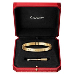 Cartier Love Bracelet 18k Rose Gold with Box and Screwdriver