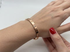 Cartier Love Bracelet – 18K Rose Gold with Natural Diamonds