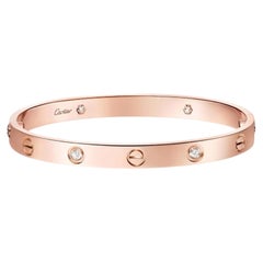Cartier Love Bracelet – 18K Rose Gold with Natural Diamonds