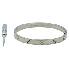 Pulsera Cartier Love 18K GT Modelo Clásico Talla 17