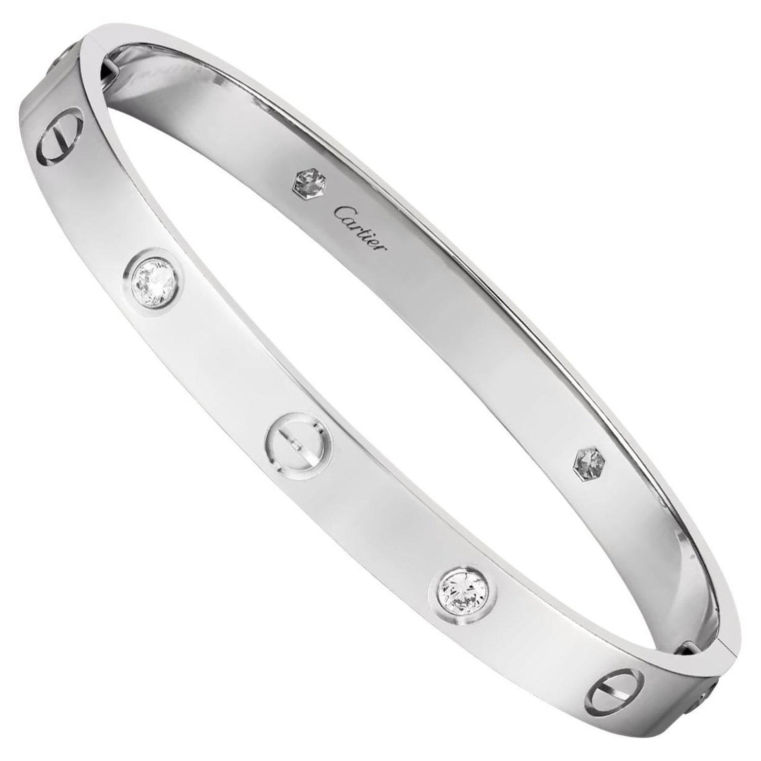 Cartier Love Bracelet with 0.42 Carat 4 Brilliant-Cut Diamonds 18k Yellow  Gold For Sale at 1stDibs | cartier love bracelet brilliant, cartier look a  like armband, cartier love armband