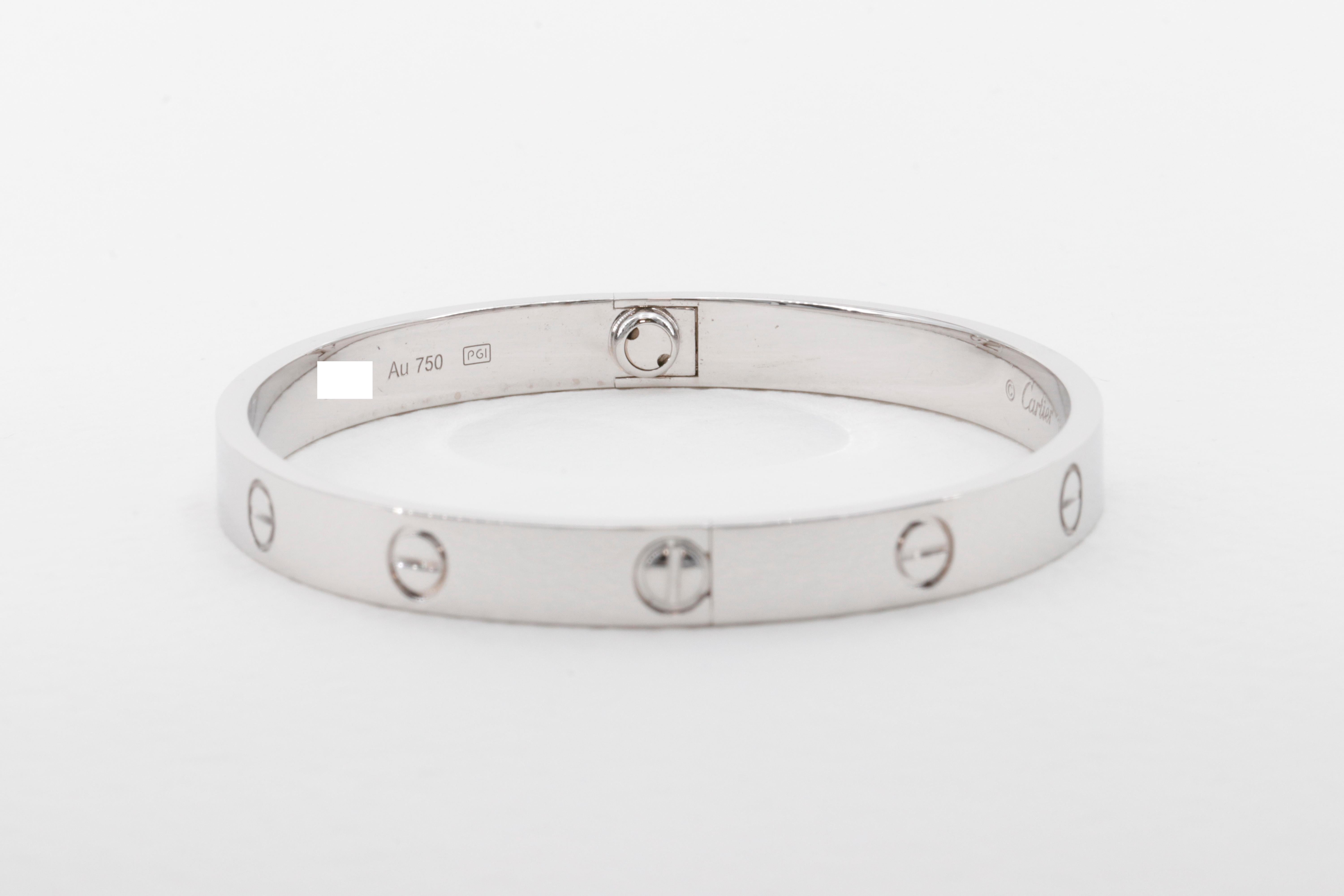 cartier silver bracelet