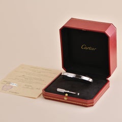 Cartier Love Bracelet 18K White Gold Size 20