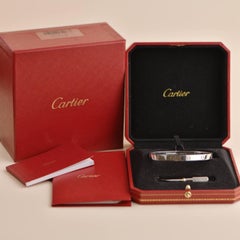 Cartier Love Bracelet 18K White Gold Size 20
