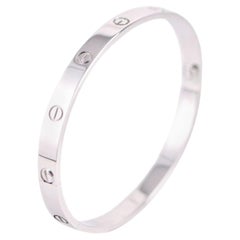 Cartier Love-Armband aus 18 Karat Weißgold, Größe 20
