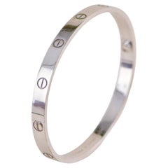 Bracciale Cartier Love in oro bianco 18 carati misura 20