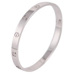 Bracciale Cartier Love in oro bianco 18 carati misura 20