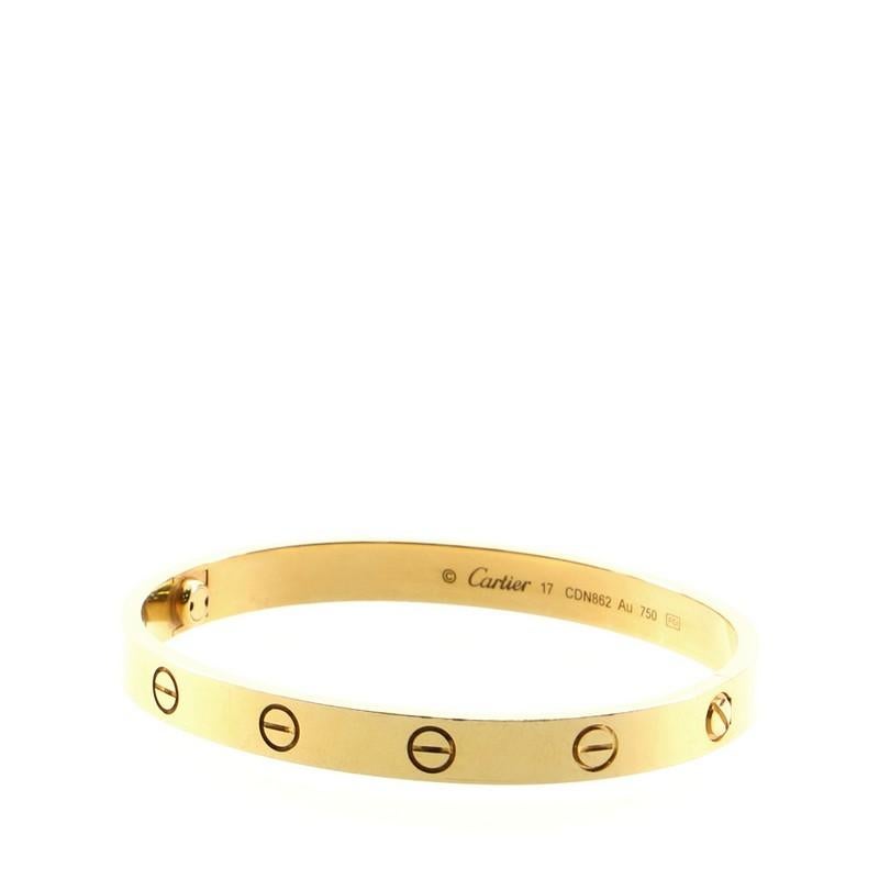 Women's or Men's Cartier Love Bracelet 18 Karat Yellow Gold