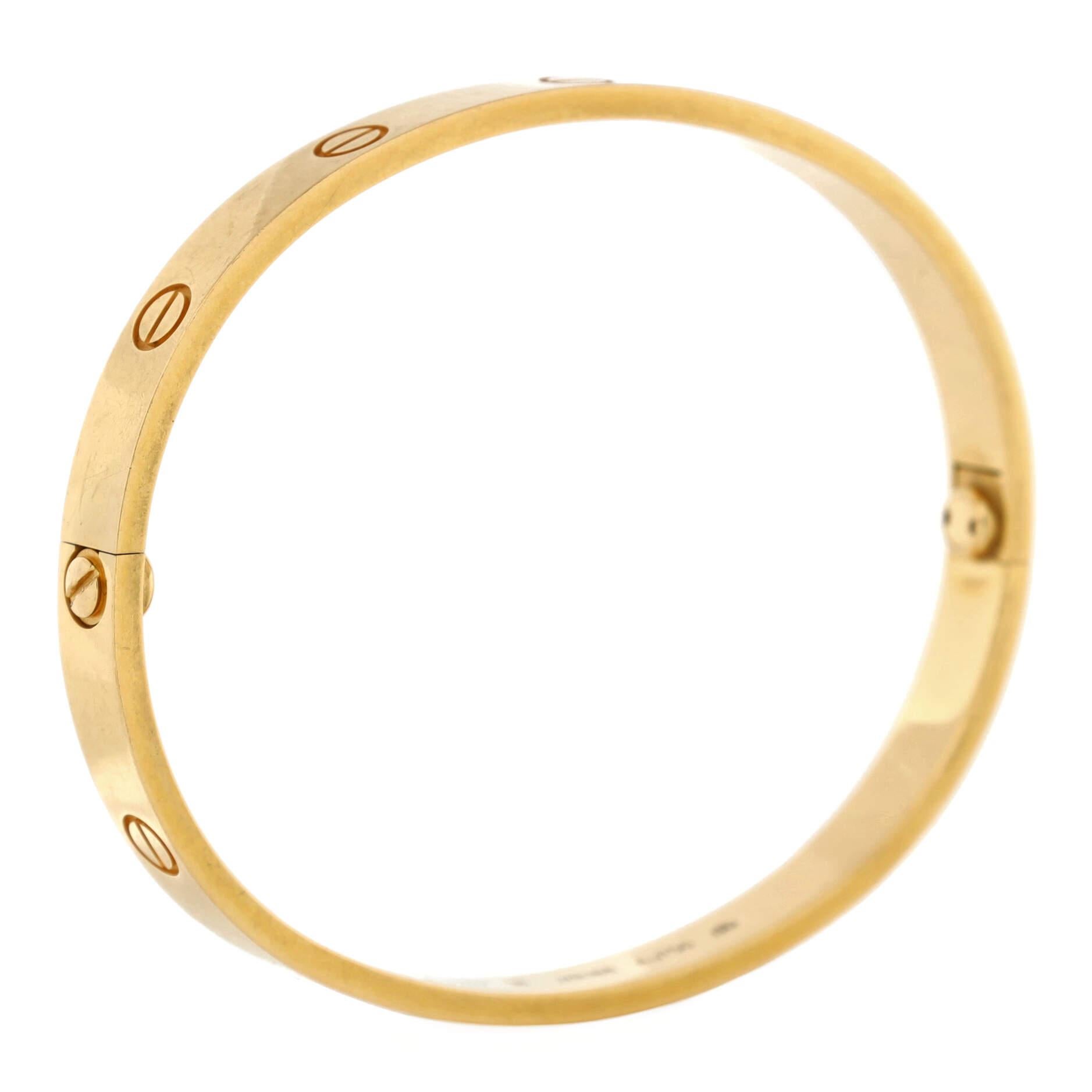 Cartier Love-Armband aus 18 Karat Gelbgold Damen
