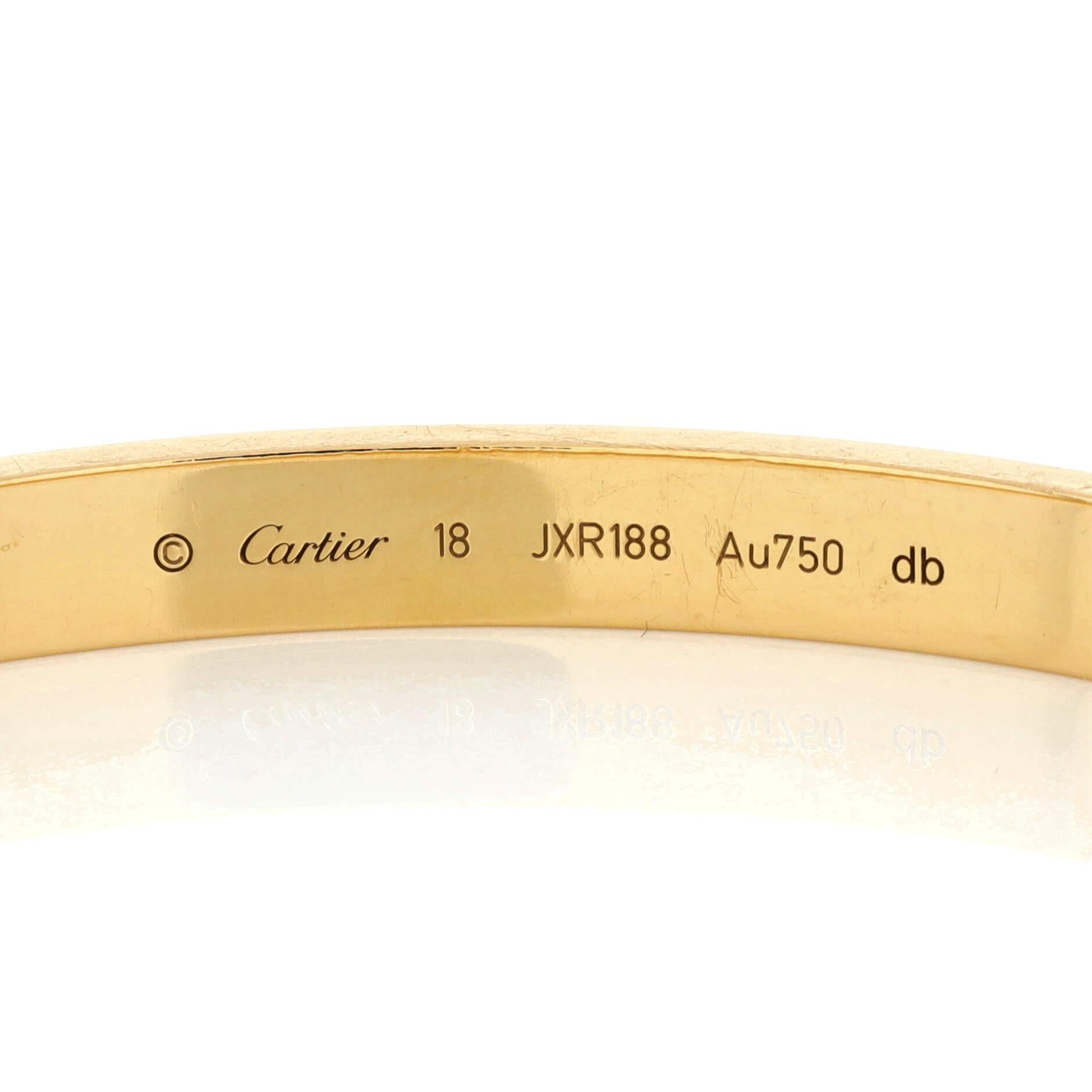 Cartier Love-Armband aus 18 Karat Gelbgold 1