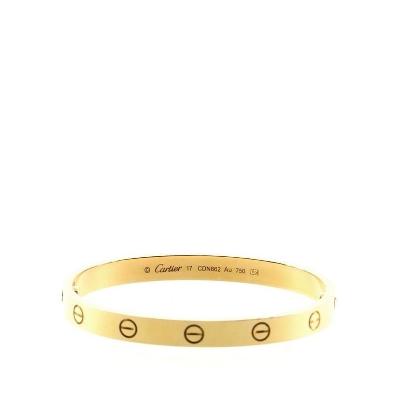 Cartier Love Bracelet 18 Karat Yellow Gold 2