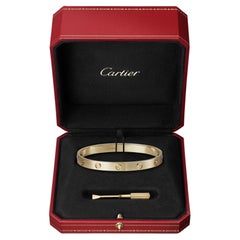 Cartier LOVE Bracelet 18K Yellow Gold Original Box Screw