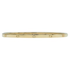 Cartier Love Bracelet 18K Yellow Gold Single-Screw Closure Small Model Size 19