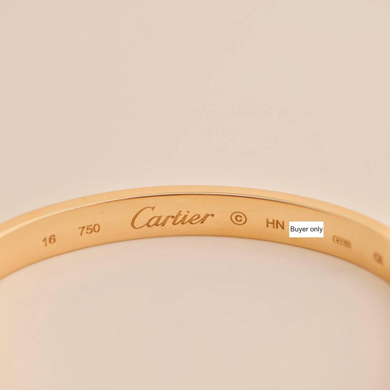 Cartier Love Bracelet 18k Yellow Gold 1