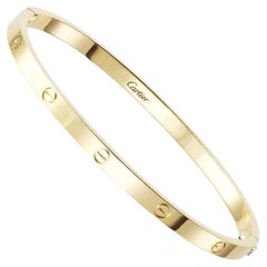 Cartier Love Bracelet 18K Yellow Gold Size 16 Small Model