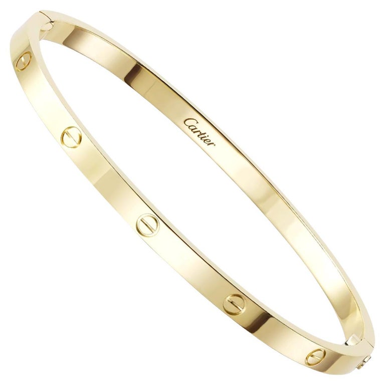 Cartier Contemporary 18 Carat Rose Gold 6.1mm Hinged Love Bangle –  Imperial Jewellery