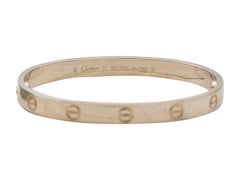 Cartier Love Bracelet 18K Rose Gold Classic Model Size 17