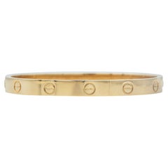 Cartier Love Bracelet 18K Yellow Gold Size 17 Classic Model