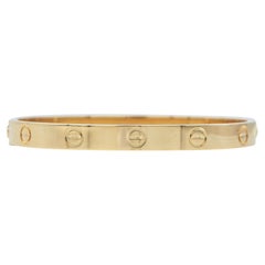 Cartier Love Bracelet 18K Yellow Gold Size 17 Classic Model