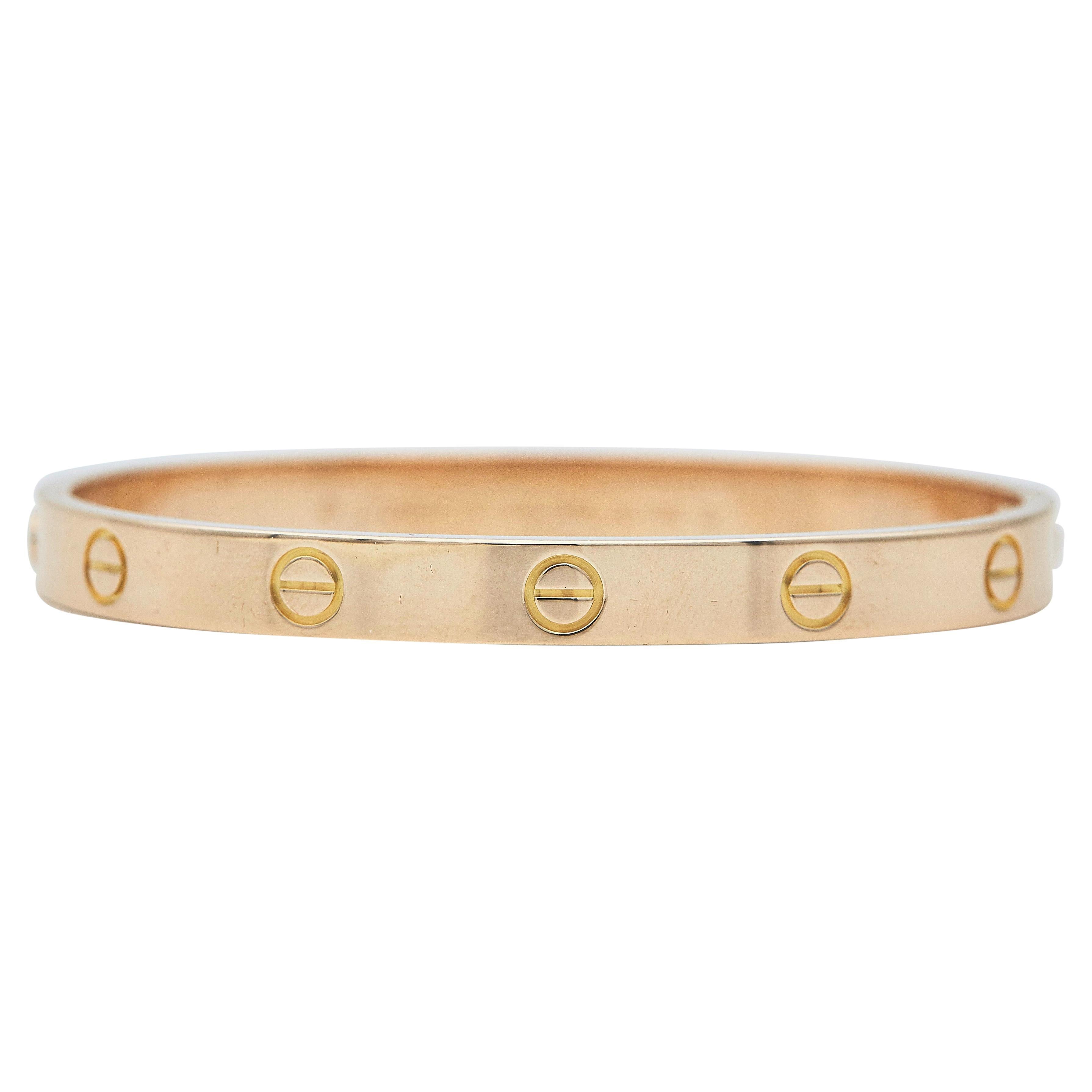 Cartier Liebesarmband 18K Gelbgold Größe 17 Classic Modell