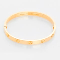 Cartier Love Bracelet 18k Yellow Gold Size 17