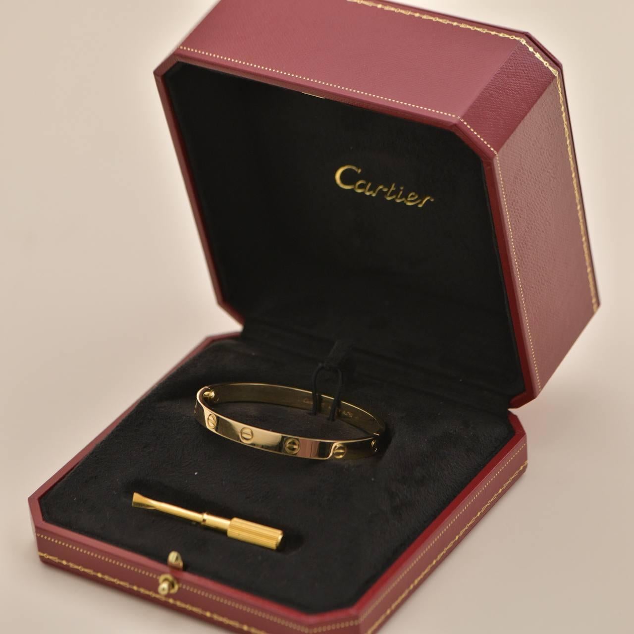 Cartier Love Bracelet 18k Yellow Gold at 1stDibs are cartier