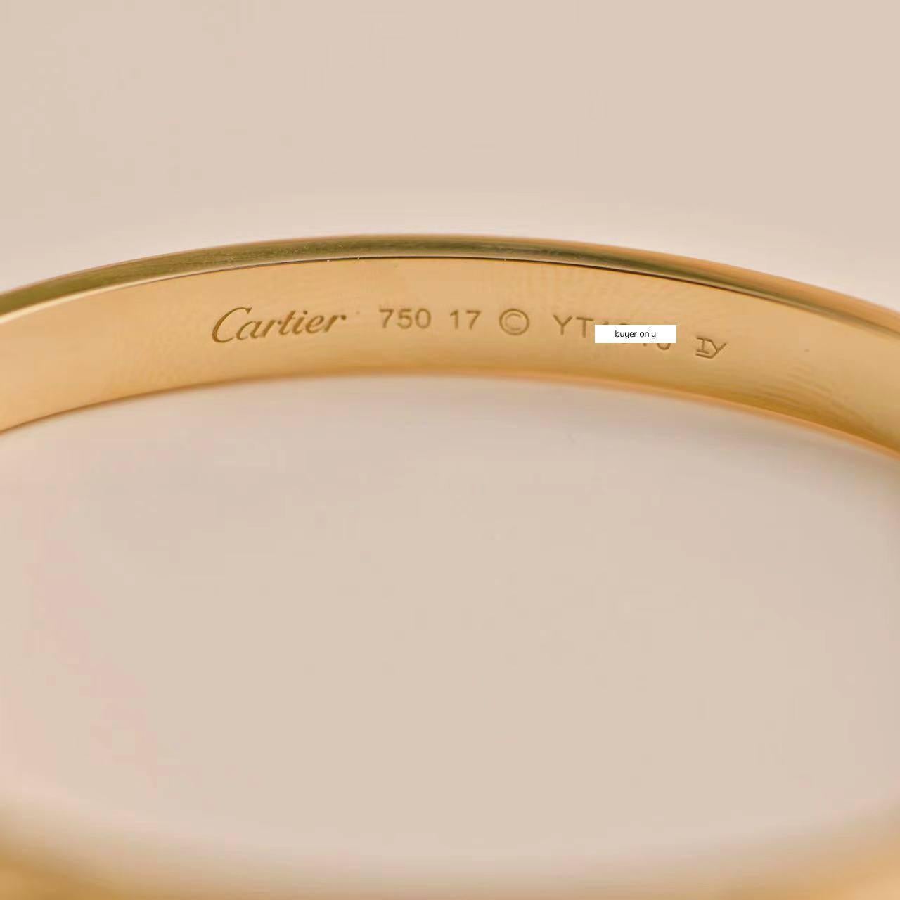 Cartier Love Bracelet 18K Yellow Gold Size 17 2