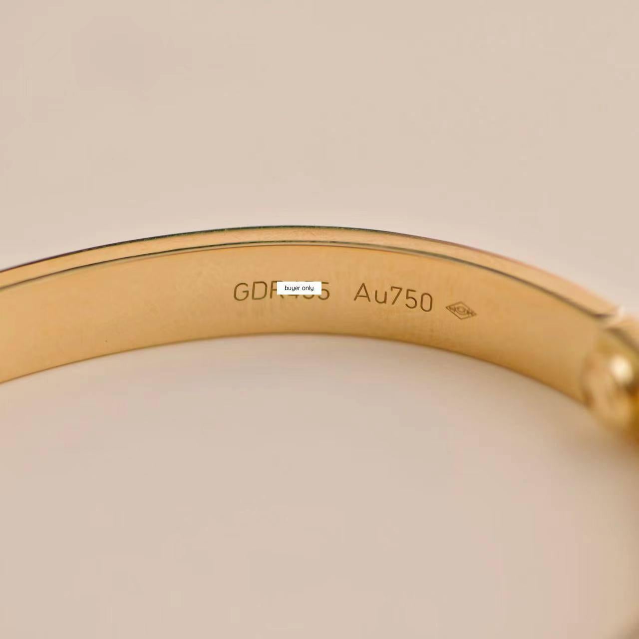 Cartier Love-Armband aus 18 Karat Gelbgold, Größe 17 5