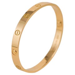 Cartier Love Bracelet 18k Yellow Gold Size 17