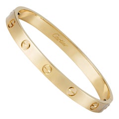 Cartier Love Bracelet 18K Yellow Gold Size 17 With Screwdriver Bangle Cartier Love Bracelet 18K Yellow Gold Size 17 With Screwdriver Bangle