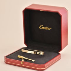 Cartier Love Bracelet 18k Yellow Gold Size 18