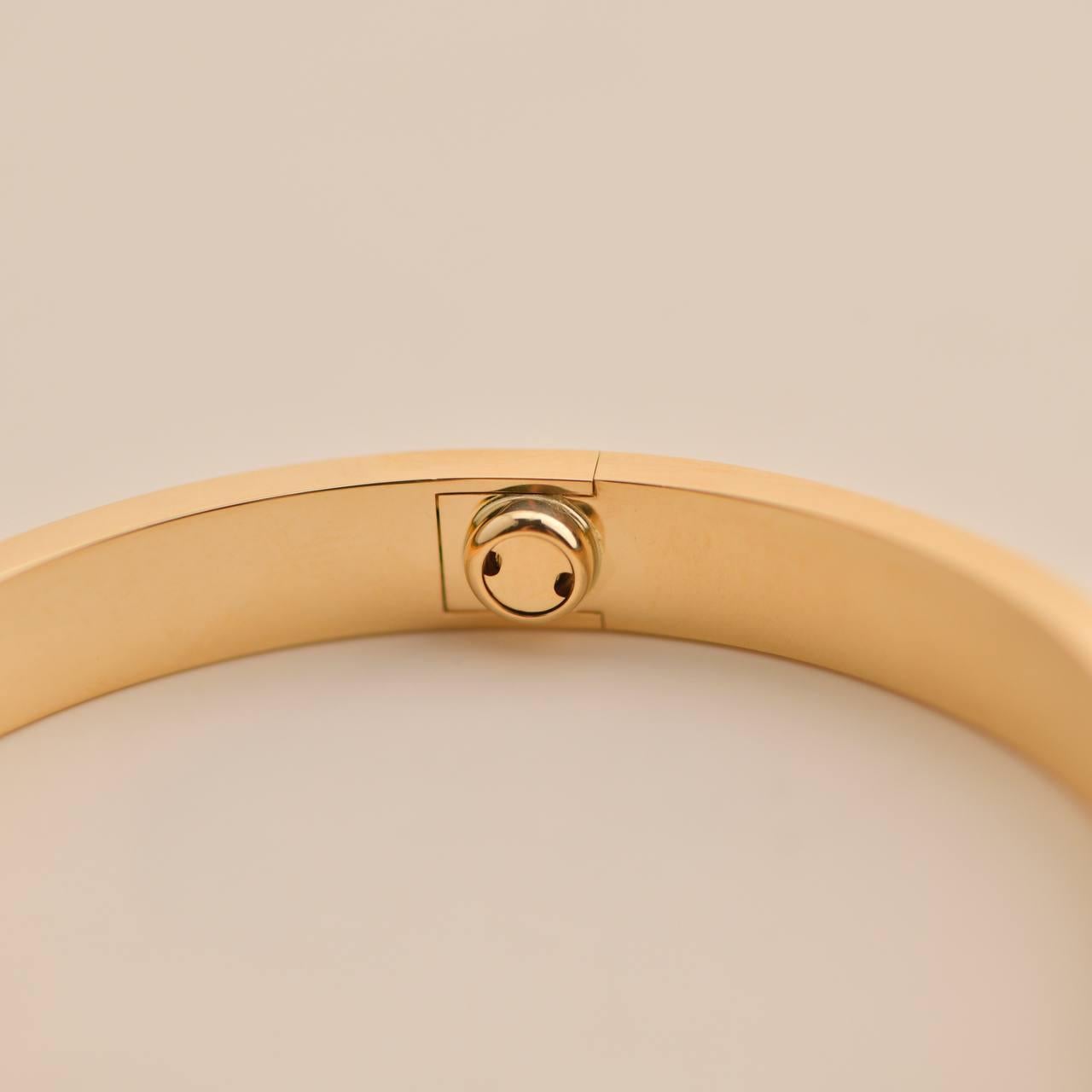 Cartier Love Bracelet 18k Yellow Gold Size 18 2