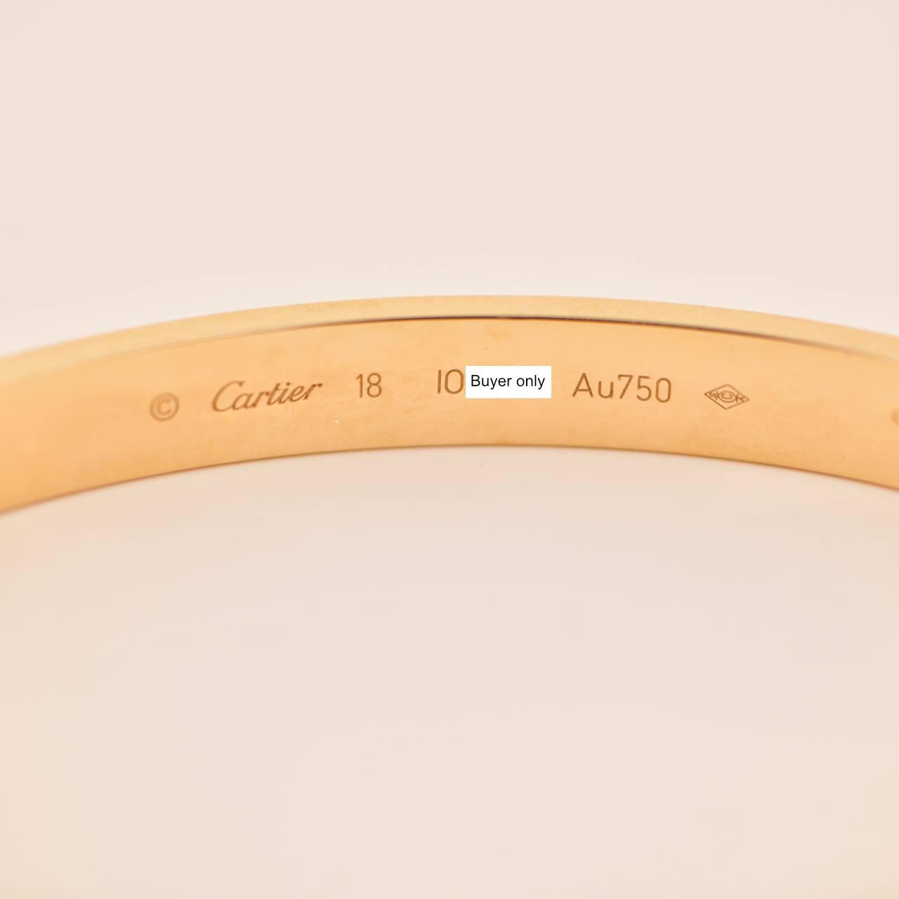 Cartier Love Bracelet 18k Yellow Gold 3