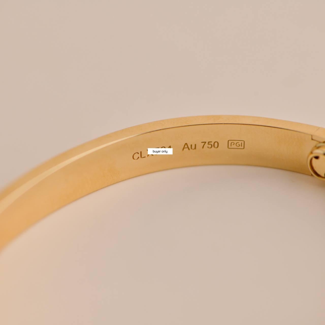 Cartier Love Bracelet 18k Yellow Gold Size 18 3