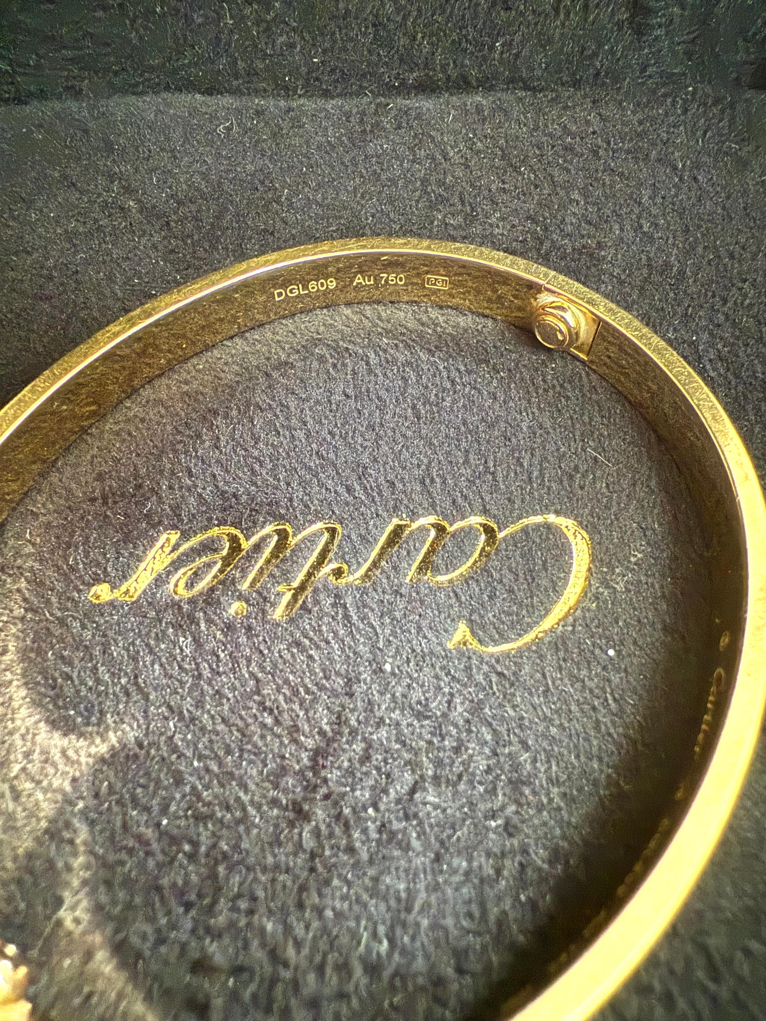 Bracelet Love en or jaune 18K de Cartier Taille 18 avec boîte et certificat, 2016 en vente 6