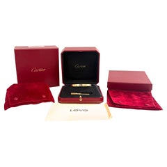 Cartier Love Bracelet 18K Yellow Gold Size 18 with Box & Certificate, 2016