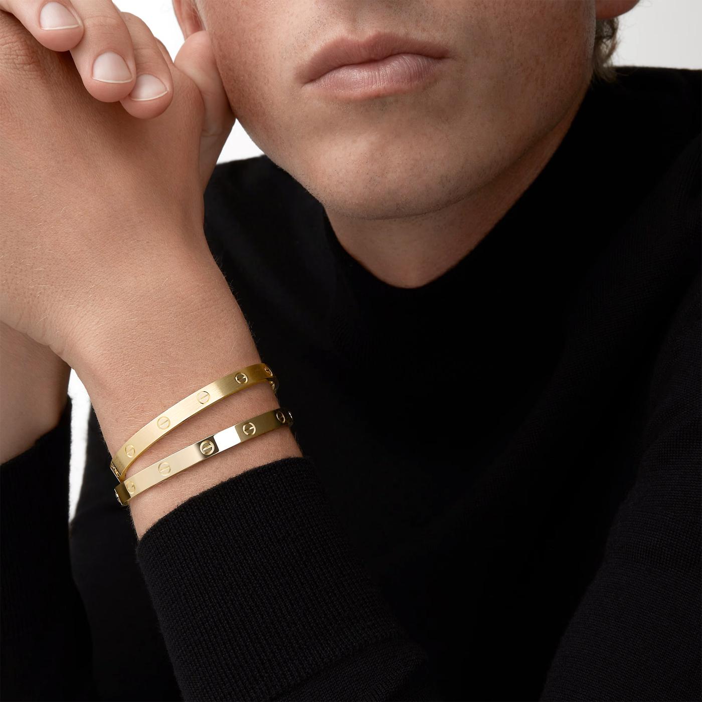 Cartier Love Bracelet 18K Yellow Gold Size 18 With Screwdriver Bangle For Sale 6
